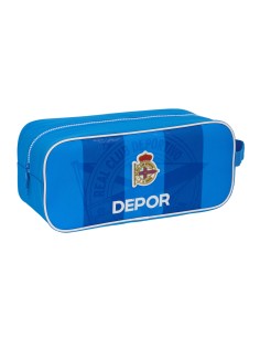 Range-Chaussures de Voyage R. C. Deportivo de La Coruña Bleu 34 x 15 x 14 cm