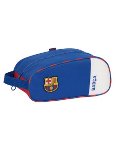 Range-Chaussures de Voyage F.C. Barcelona Bleu Bordeaux 34 x 15 x 18 cm