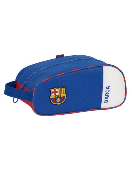 Range-Chaussures de Voyage F.C. Barcelona Bleu Bordeaux 34 x 15 x 18 cm