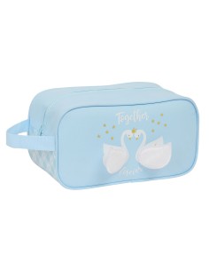 Range-Chaussures de Voyage Glow Lab Cisnes Bleu clair 29 x 15 x 14 cm