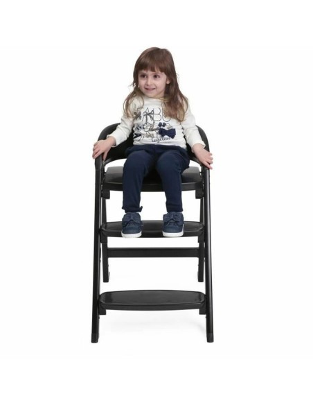Chaise haute Chicco Crescendo Lite cairo coal Noir Acier inoxydable