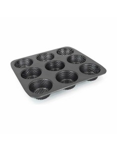 Moule à tartelettes Quttin 32 x 30 x 3,2 cm Perforé 8 Unités 2