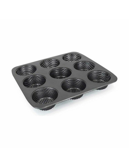 Moule à tartelettes Quttin 32 x 30 x 3,2 cm Perforé 8 Unités