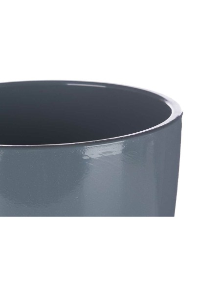 Set de pots Ibergarden CAZORLA-22-28-A Anthracite Argile Ø 22 cm Ø 28 cm 22 x 22 x 18 cm 28 x 28 x 24 cm 2 Pièces