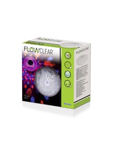 Lumière Solaire Flottante pour Piscine Bestway Ø 14 cm (1 Unité) 2