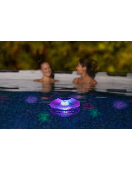Lumière Solaire Flottante pour Piscine Bestway Ø 14 cm (1 Unité)