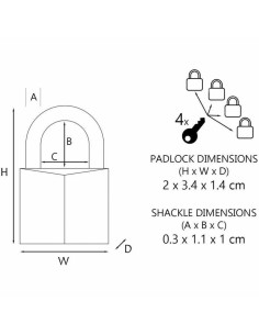 Cadenas pour Bagages Master Lock 2