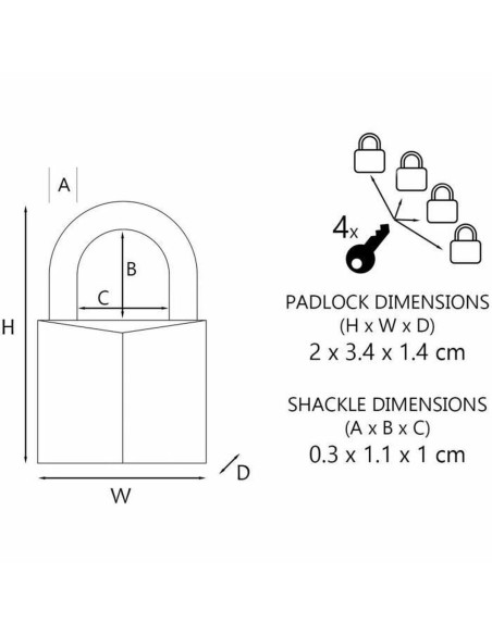 Cadenas pour Bagages Master Lock