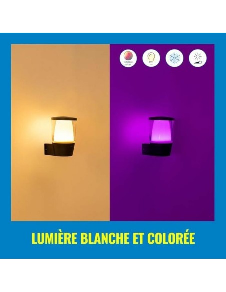 Applique Murale Wiz Noir Métal Plastique 950 Lm