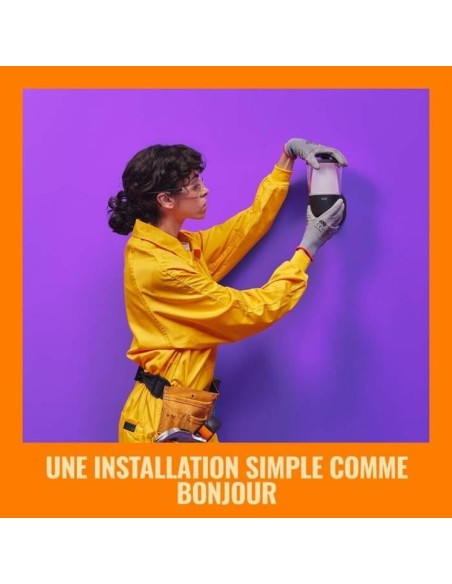 Applique Murale Wiz Noir Métal Plastique 950 Lm