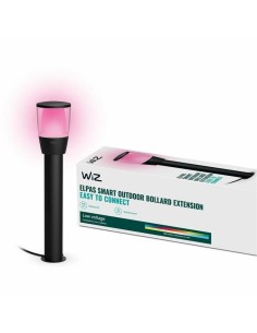Borne de jardin solaire Wiz Noir Métal