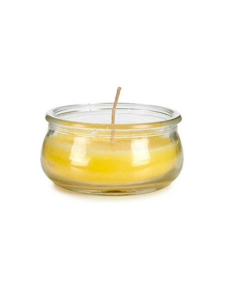 Bougie Ibergarden HL-G60CIT Jaune verre Cire 7,7 x 4 x 7,7 cm (24 Unités)
