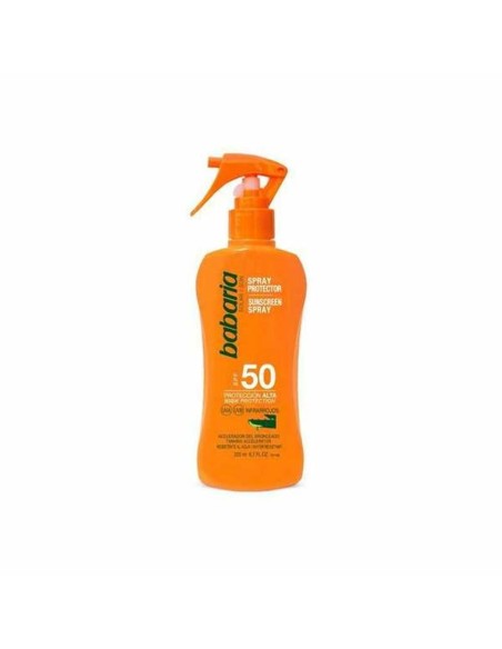 Crème Solaire pour le Corps en Spray Babaria Spf 50 200 ml