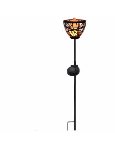 Borne de jardin solaire Lumisky Gris Métal