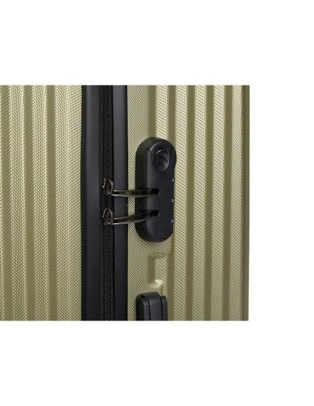 Jeu de valises Vert Rayures 3 Pièces