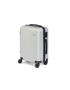 Valise cabine HT-017-G Gris clair 55 x 35 x 20 cm Rayures