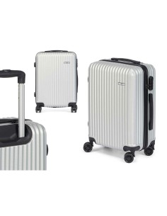 Valise cabine HT-017-G Gris clair 55 x 35 x 20 cm Rayures 2