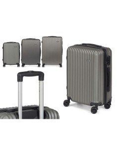 Jeu de valises Gris foncé Rayures 3 Pièces 2