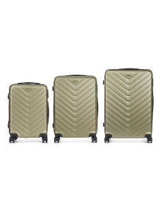 Jeu de valises Vert 3 Pièces