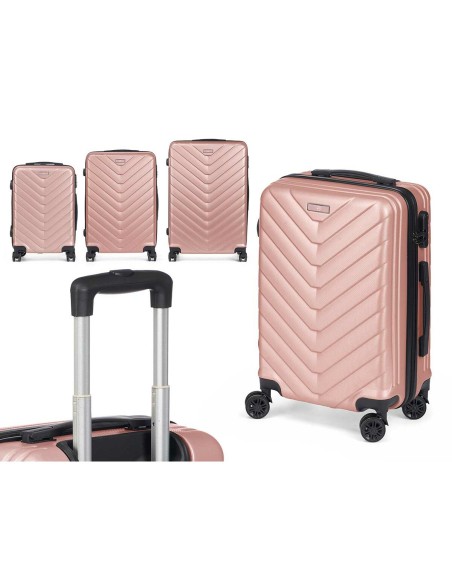 Jeu de valises Rose 3 Pièces