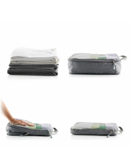 Sacs de Rangement à Compression pour Valises Compakube InnovaGoods 4 Pièces