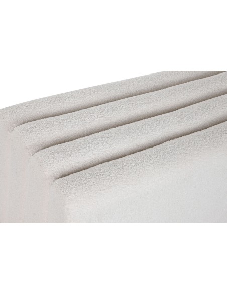 Banquette Home ESPRIT Blanc Polyester Bois MDF 100 x 45 x 43 cm
