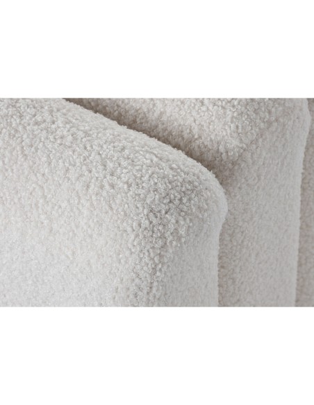 Banquette Home ESPRIT Blanc Polyester Bois MDF 100 x 45 x 43 cm
