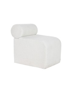 Banquette Home ESPRIT Blanc Polyester Bois MDF 48 x 69 x 63 cm