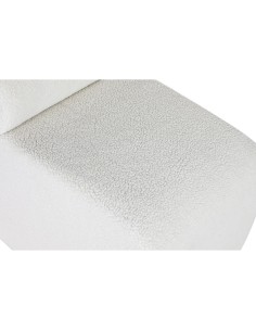 Banquette Home ESPRIT Blanc Polyester Bois MDF 48 x 69 x 63 cm 2