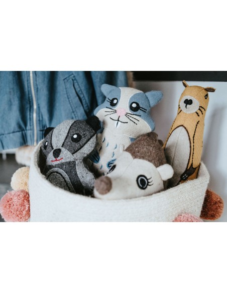 Jouet pour chien en peluche Hunter Gris 100 % Recyclado