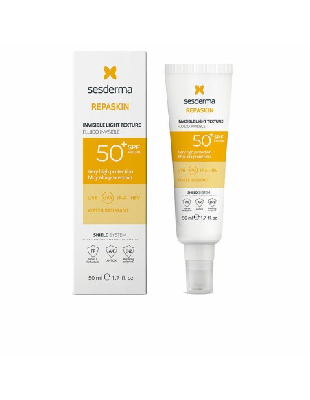 Écran solaire visage Sesderma REPASKIN SPF 50+ 50 ml Fluide Invisible