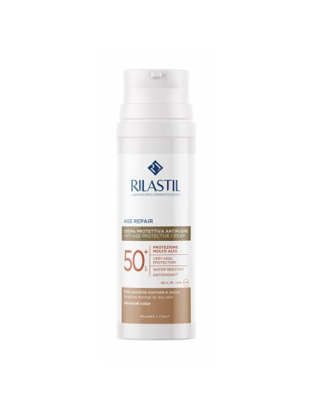 Crème Solaire Avec Couleur Rilastil Age Repair SPF 50+ 50 ml Anti-âge