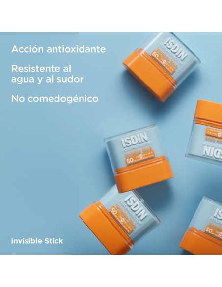 Bâton de crème solaire Isdin Invisible Stick Spf 50 10 g