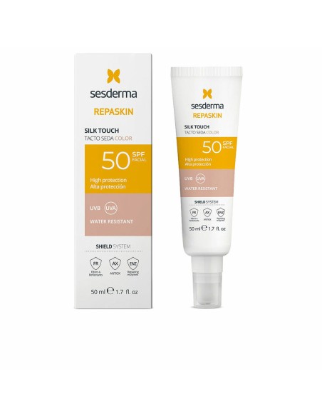Crème Solaire Avec Couleur Sesderma REPASKIN Spf 50 50 ml Soyeux