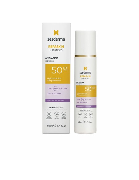 Écran solaire visage Sesderma Repaskin Urban 365 Spf 50 50 ml Anti-âge Antipollution