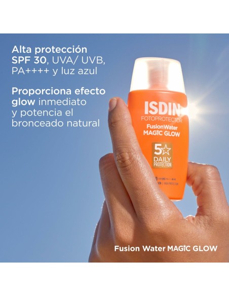 Écran solaire visage Isdin Fusion Water Magic Glow Spf 30 50 ml
