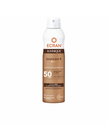Brume Solaire Protectrice Ecran Sunnique Broncea+ Spf 50 250 ml Lait solaire
