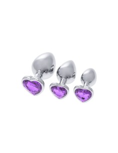 Plug Anal S Pleasures Argenté Lila 2