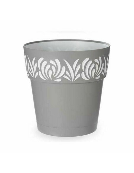 Pot auto-arrosant Stefanplast Gaia Gris Plastique 29 x 29 x 29 cm (6 Unités)