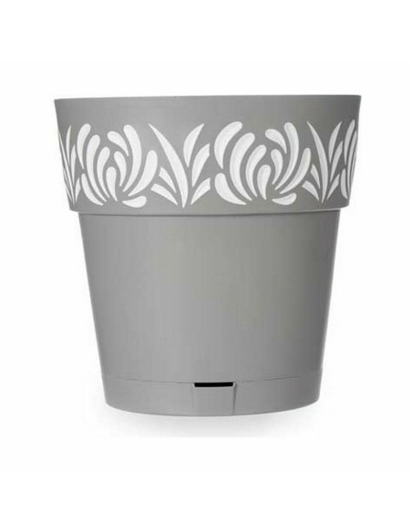 Pot auto-arrosant Stefanplast Gaia Gris Plastique 29 x 29 x 29 cm (6 Unités)