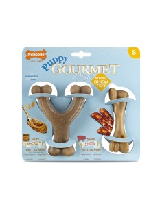 Jouet pour chien Nylabone Marron Beurre de cacahuètes Bacon Artificielle S 2