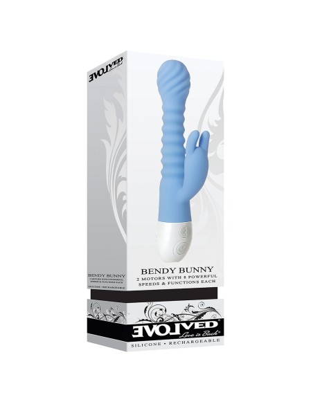 Vibrateur G-Spot Evolved Bunny Bleu