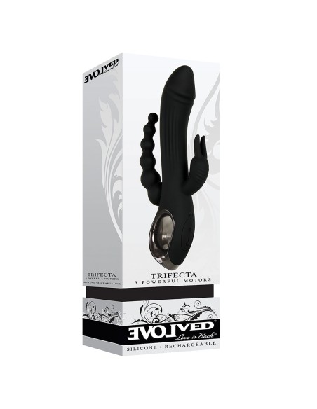 Masseur Double Pénétration Evolved Trifecta Noir
