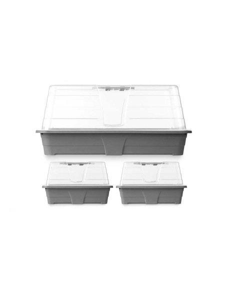 Lot de serres Ibergarden FYT3081032 Gris Transparent Plastique (8 Unités)