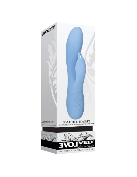 Vibrateur G-Spot Evolved Rabbit Bleu