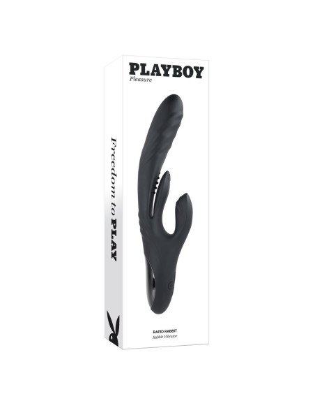 Vibrateur G-Spot Playboy Rabbit Noir