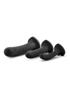 Gode Blush Temptasia Noir 3 Pièces 2