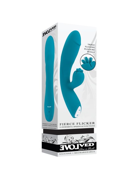 Vibrateur G-Spot Evolved Fierce Flicker Bleu