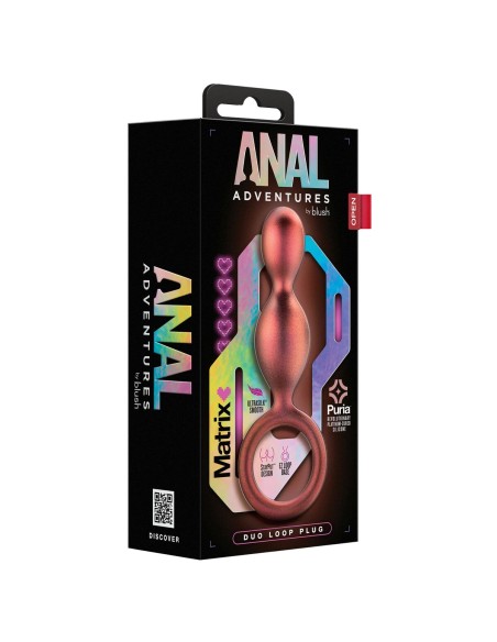 Plug Anal Blush Adventures Matrix Duo Loop Silicone