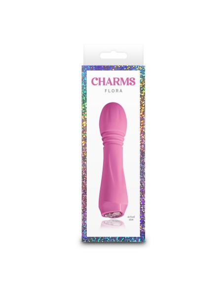 Mini Vibromasseur NS Novelties Charms Flora Bleu Rose